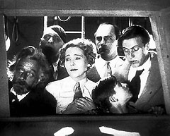 The rocket's crew in Fritz Lang's film